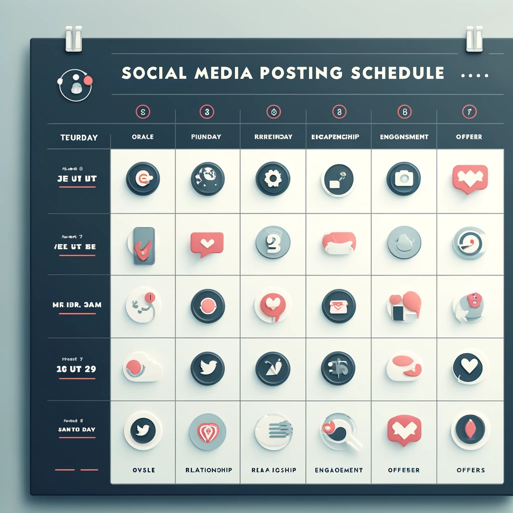 social media posting schedule